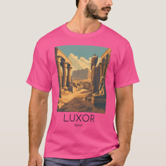 Camiseta Un Viejo Ilustracion De Luxor - Egipto