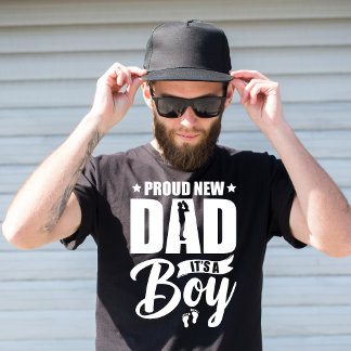 Camiseta Un viejo y orgulloso nuevo papá - es un chico| Nue