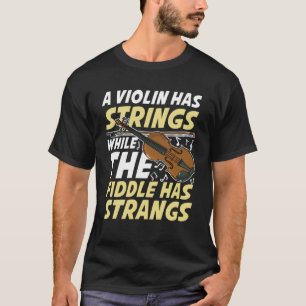 Camiseta Un Violín Tiene Cadáveres Mientras Que El Invernad