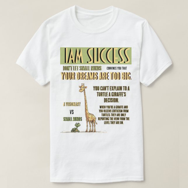 CAMISETA UN VISIONARIO (Diseño del anverso)