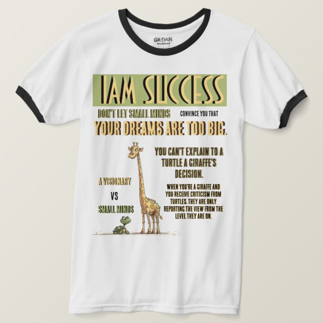CAMISETA UN VISIONARIO (Anverso del diseño)