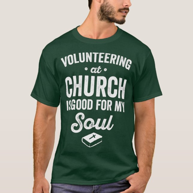 Camiseta Un voluntario de la Iglesia para consejero del equ (Anverso)