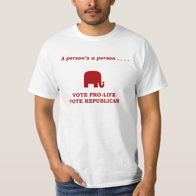 Camiseta Un voto de la persona de una persona antiabortista (Anverso)