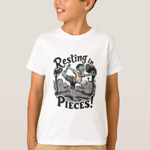 Camiseta Un zombi en un cementerio