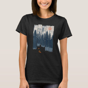 Camiseta Un Zorro En La Naturaleza Silvestre Sunset Wildlif