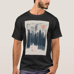 Camiseta Un Zorro En La Selva Solar De Montaña Salvaje Arte
