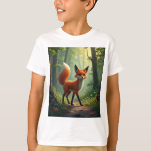 Camiseta Un zorro místico deambulando por el bosque