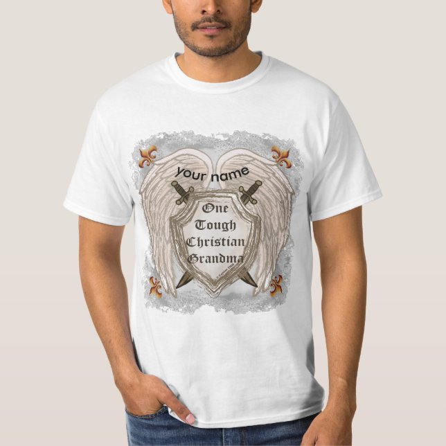 Camiseta Una abuela cristiana dura (Anverso)