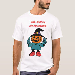 Camiseta Una Abuela Espeluznante Calabaza De Halloween Bruj
