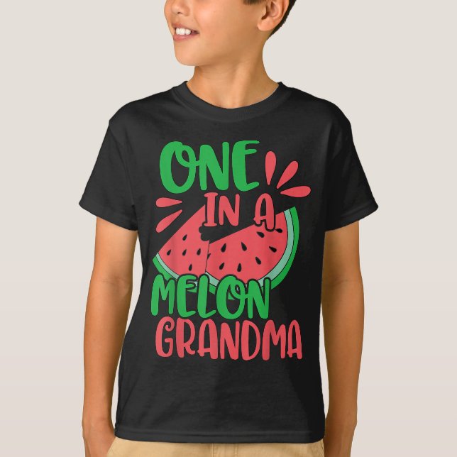 Camiseta Una Abuela Melón De Melón Una Abuela Roja (Anverso)
