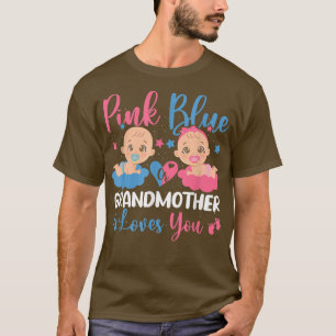 Camiseta Una Abuela Rosa O Azul Cuta Te Ama El Género Rev