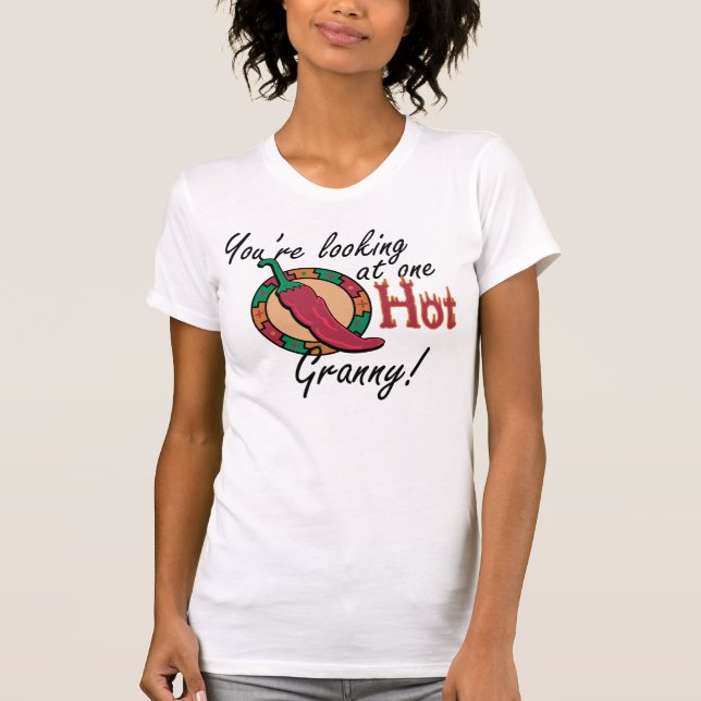 Camiseta Una abuelita caliente (Anverso)