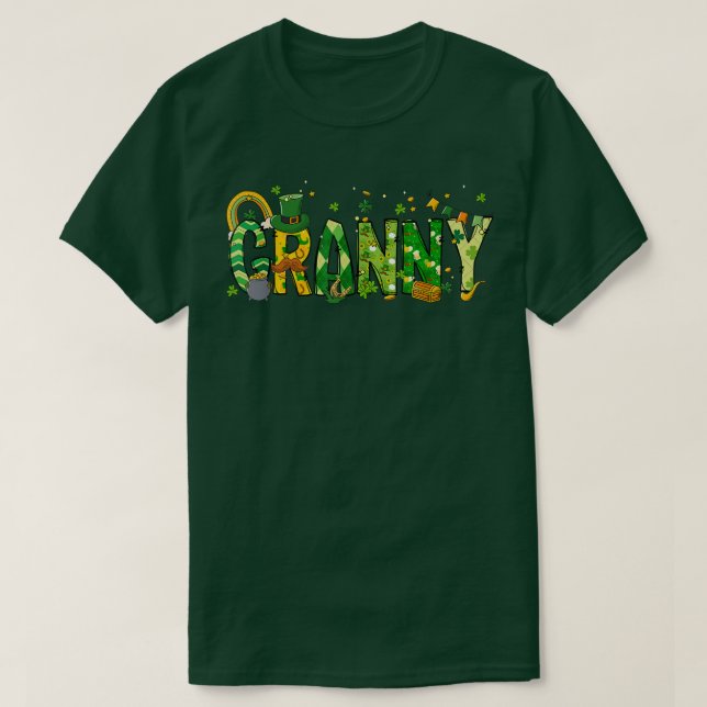 Camiseta Una afortunada abuela de San Patricio (Diseño del anverso)