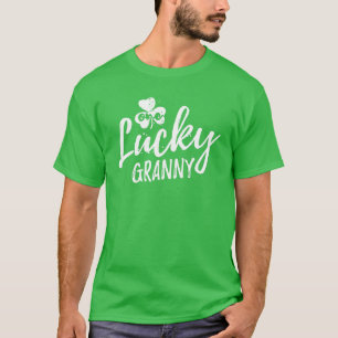 Camiseta Una afortunada abuela St. Patrick's Day Shamrock P