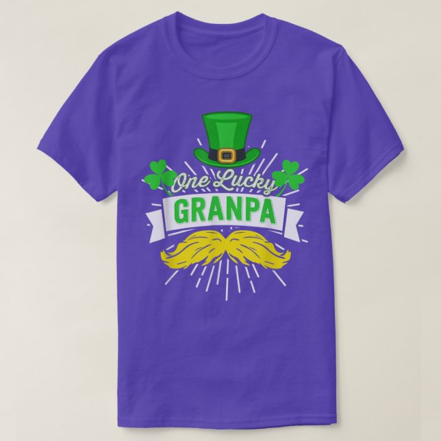 Camiseta Una Afortunada Barba De Abuelo Leprechaun Irlandés (Diseño del anverso)