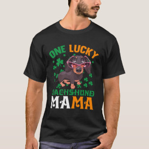 Camiseta Una afortunada Dachshund Mamá Perro Wiener St Patr