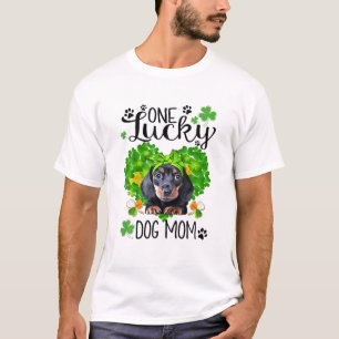 Camiseta Una afortunada madre de Dachshund St Patrick Day C