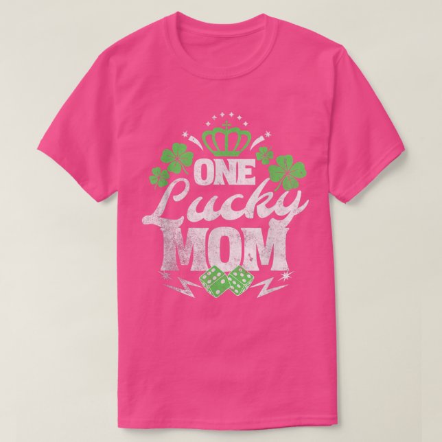 Camiseta Una afortunada mamá Día de San Patrón Regalo de la (Diseño del anverso)