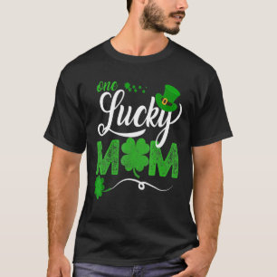 Camiseta Una afortunada mamá divertida en St Patrick Day Mo