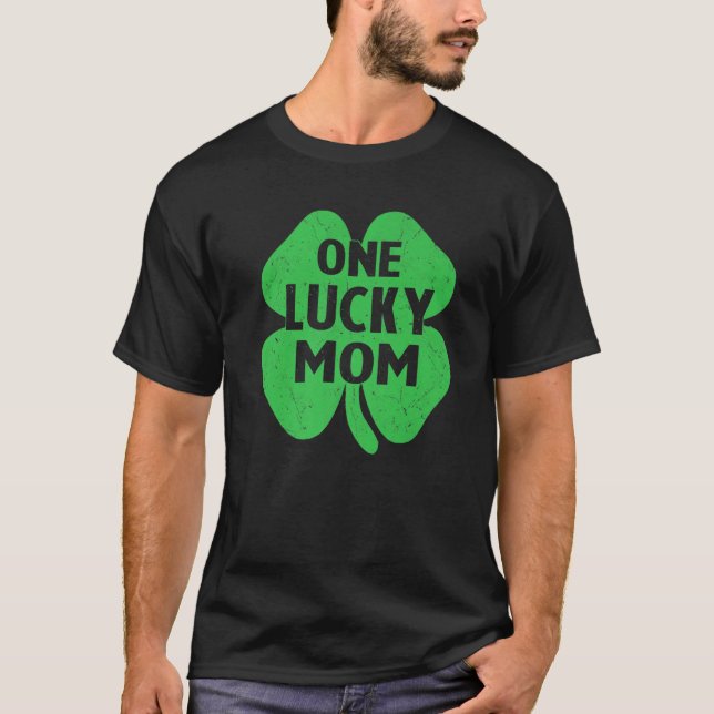 Camiseta Una afortunada mamá St Patricks Day Famosas Mujere (Anverso)