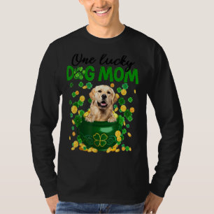 Camiseta Una Afortunada Perra Mamá Graciosa Lector De Oro M
