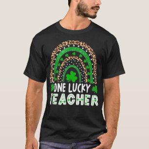 Camiseta Una afortunada profesora Rainbow St Patricku2019s
