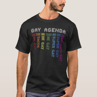 Camiseta Una agenda gay divertida ama el diseño del regalo 