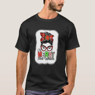 Camiseta Una alegre instructora de fitness a cuadros rojos 