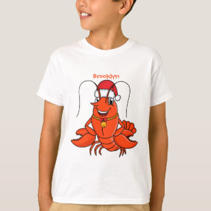 Camiseta Una alegre langosta con Navidades gorra personaliz