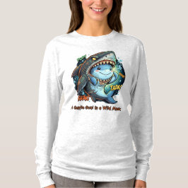 Camiseta Una alma gentil en una máscara salvaje Tiburón lin