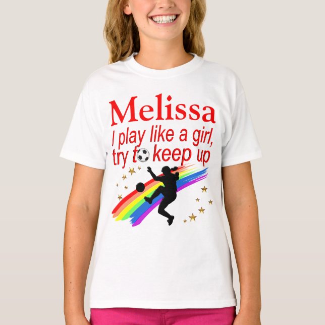 CAMISETA UNA APARICIÓN INCREÍBLE COMO UN FÚTBOL CHICA PERSO (Anverso)