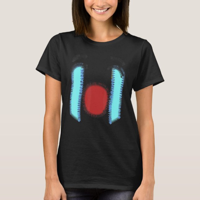 Camiseta Una asombrosa cara abstracta (Anverso)