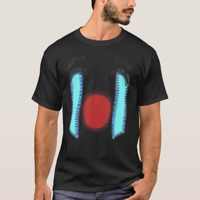 Camiseta Una asombrosa cara abstracta (Anverso)