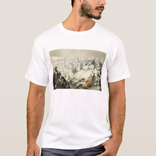 Camiseta Una audiencia que mira un juego, c.1785 (la pluma