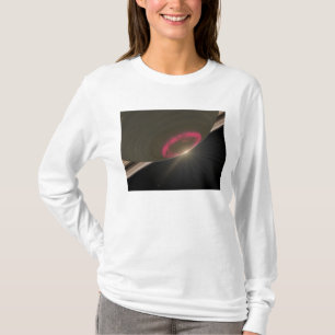 Camiseta Una aurora del rojo cereza