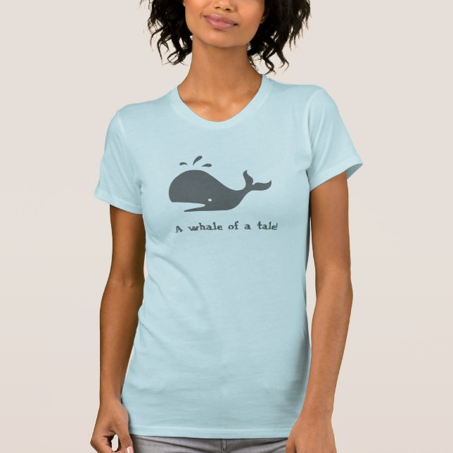 Camiseta ¡Una ballena de un cuento! (Anverso)