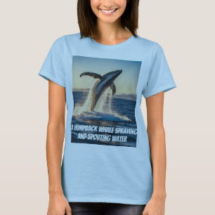 Camiseta Una ballena jorobada (camiseta diseñada)