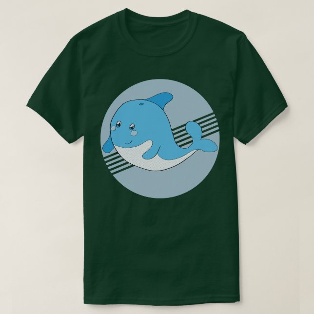 Camiseta Una ballena linda (Diseño del anverso)