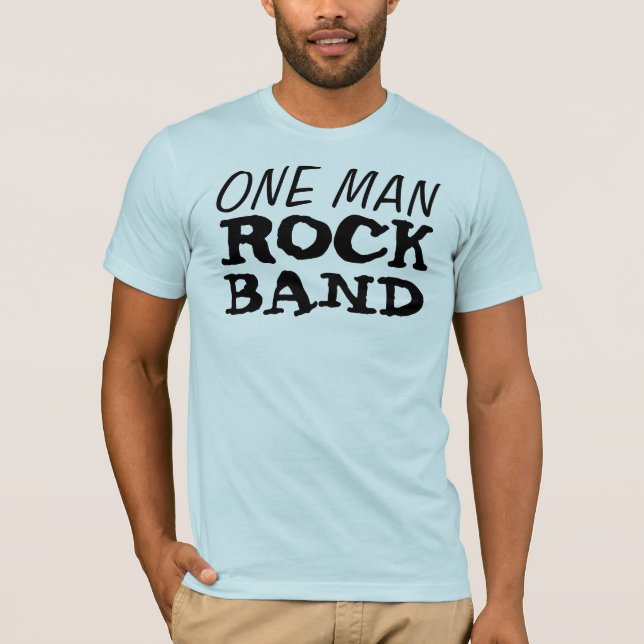 Camiseta Una banda de rock del hombre (Anverso)