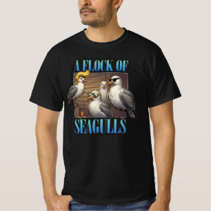 Camiseta Una bandada de gaviotas