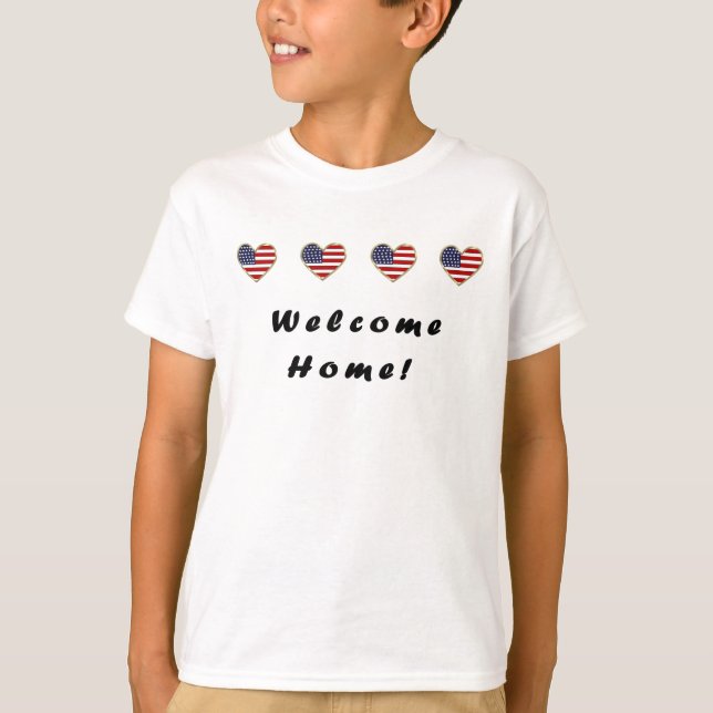 Camiseta Una bandera de bienvenida en casa (Anverso)