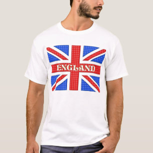 Camiseta Una bandera de Union Jack texturizada con Endgland