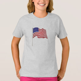 Camiseta Una bandera muy patriótica impresa y...los sostene