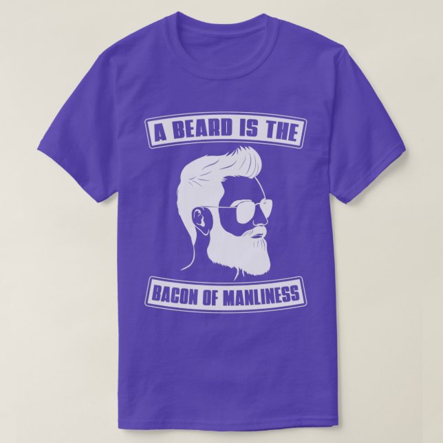 Camiseta Una Barba Es La Bacon De Los Hombres De Barba De M (Diseño del anverso)
