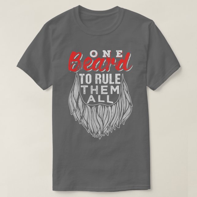 Camiseta Una Barba Para Gobernar Todos Los Padres Día Regal (Diseño del anverso)