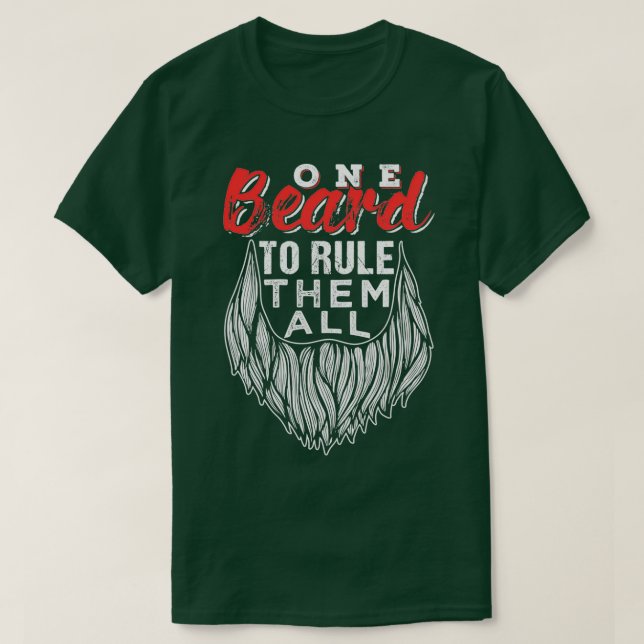 Camiseta Una Barba Para Gobernar Todos Los Padres Día Regal (Diseño del anverso)