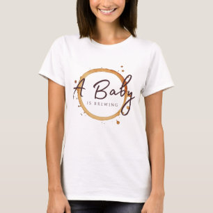 Camiseta Una Bebé Está Preparando Café Regalo Baby Shower