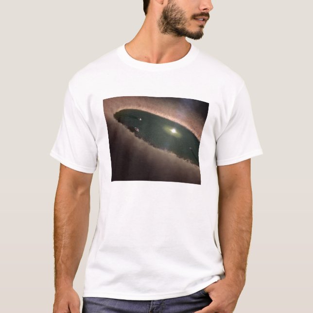 Camiseta Una brecha en un protoplanetario o en la formación (Anverso)