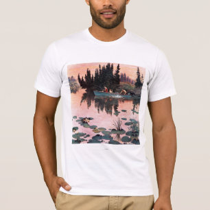 Camiseta Una buena captura por John Clymer