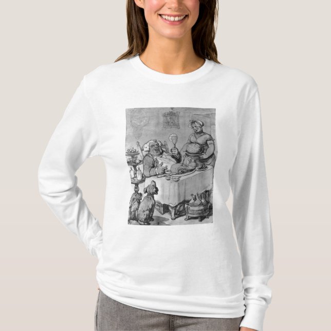 Camiseta Una buena comida, (Anverso)